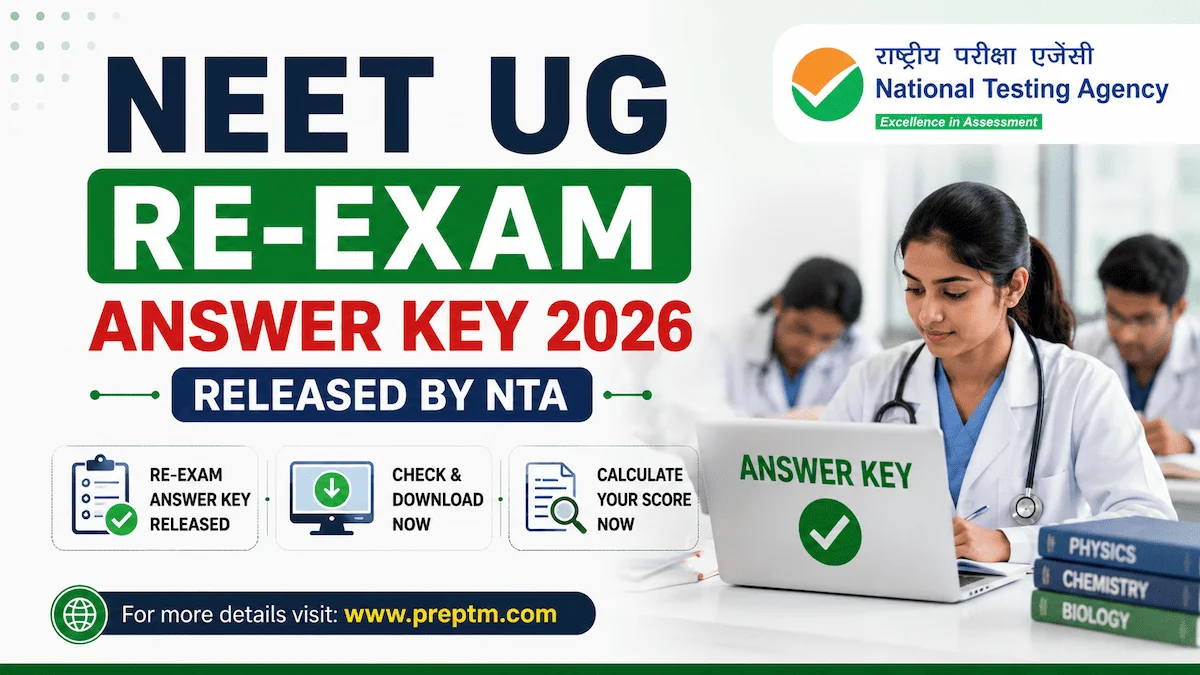 NEET UG Re-Exam Answer Key 2026 Released by NTA